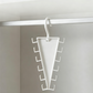 🧺 Appendiabiti Triangolare a Forma di V | Ganci su Entrambi i Lati e Rotazione a 360° 🔄 | Salvaspazio Perfetto per Piccoli Armadi 👗 | Plastica ABS Resistente 📐