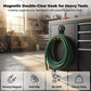 🧲Gancio Magnetico Doppio Rinforzato 🛠️ | Rivestimento Antiscivolo, Installazione Senza Fori | Per Utensili, Cavi e Tubi | 6/16/26 kg