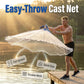 🎣🌊 Rete da Lancio Easy-Throw in Monofilamento di Nylon – Piombini Metallici, Cinturino da Polso, Ø300cm o 360cm – Per Laghi, Fiumi & Zone Costiere ✨🐟