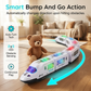 🚄 ORA SCONTATO DEL 50%! 🎵 Trenino elettrico ad alta velocità – Si illumina, urta e parte con la musica – Luci e suoni interattivi – Navigazione intelligente tra gli ostacoli ✨