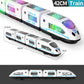 🚄 ORA SCONTATO DEL 50%! 🎵 Trenino elettrico ad alta velocità – Si illumina, urta e parte con la musica – Luci e suoni interattivi – Navigazione intelligente tra gli ostacoli ✨