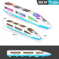 🚄 ORA SCONTATO DEL 50%! 🎵 Trenino elettrico ad alta velocità – Si illumina, urta e parte con la musica – Luci e suoni interattivi – Navigazione intelligente tra gli ostacoli ✨