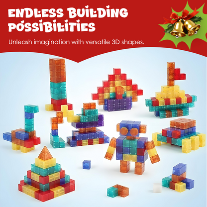 🧲🧱 Set di mattoncini magnetici da costruzione per bambini 👶✨