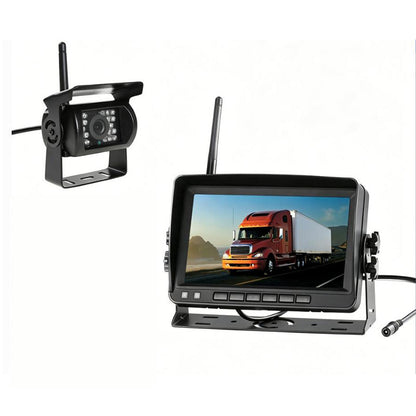 🚗Telecamera di Retromarcia Wireless HD 📷 - Ricarica Solare | Nessun Cavo & Segnale Stabile | Ideale per Auto e Camper | Display 7" & Impermeabile IP67 | 50% DI SCONTO