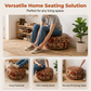 🪑 Pouf Contenitore da Riempire – Riordina & Siediti | Seduta e Poggiapiedi 2 in 1 | Spazio Nascosto | Ecopelle | Stile Boho | Soggiorno, Camera & Ingresso ✨