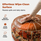 🪑 Pouf Contenitore da Riempire – Riordina & Siediti | Seduta e Poggiapiedi 2 in 1 | Spazio Nascosto | Ecopelle | Stile Boho | Soggiorno, Camera & Ingresso ✨