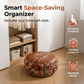 🪑 Pouf Contenitore da Riempire – Riordina & Siediti | Seduta e Poggiapiedi 2 in 1 | Spazio Nascosto | Ecopelle | Stile Boho | Soggiorno, Camera & Ingresso ✨