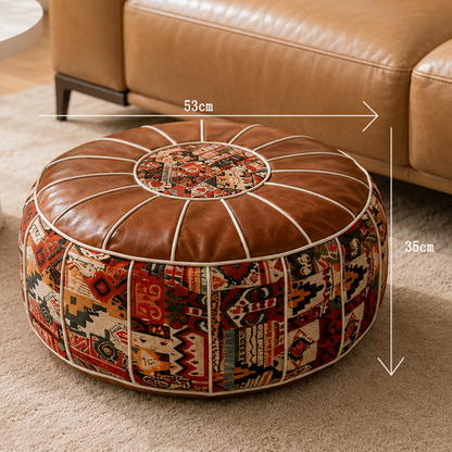🪑 Pouf Contenitore da Riempire – Riordina & Siediti | Seduta e Poggiapiedi 2 in 1 | Spazio Nascosto | Ecopelle | Stile Boho | Soggiorno, Camera & Ingresso ✨