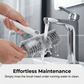 🧹Spazzola 2 in 1 per Fughe & Angoli con Tergipavimento – Manico Lungo in Acciaio Inox 106cm, Testa Snodabile 120°, Setole Rigide + Gomma Raschiante, 2 Colori – Per Piastrelle, Bagni & Pavimenti 🏠💧