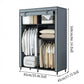 🧥 Armadio Guardaroba Aperto con Ripiani ✨ - Doppi Vani Appendiabiti | Ripiani Superiori | Organizzazione Verticale | Ideale per Camera da Letto e Spogliatoio | Nero/Grigio | 85/127/146 × 45 × 168 cm 🏠