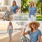 🌿✨ Completo Donna 2 Pezzi – Top con Fiocco Laterale & Pantaloni con Stampa Botanica 💐 – Tessuto Premium Traspirante, Taglia Regolabile, S–5XL (EU34-54) 🌸