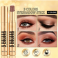 Ombretto Stick 3 in 1 Sfumato 👁️✨ | Tre Tonalità in un Solo Gesto per un Trucco Occhi Rapido | Punta Curva, Formula Cremosa Resistente all'Acqua