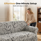 🛋️ Copridivano Elasticizzato con Balza Arricciata | Protegge da Macchie e Usura | Vestibilità per 1, 2, 3 o 4 Posti | Lavabile in Lavatrice ✨