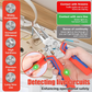 🔧 Pinza Elettricista 8 in 1 con Tester di Tensione ⚡️ | Spelatura Precisa da 1,0 a 4,0 mm 📏 | Acciaio al Cromo-Vanadio 🛡️ | Impugnatura TPR Antiscivolo ✋