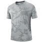 T-shirt sportiva mimetica da uomo ad asciugatura rapida