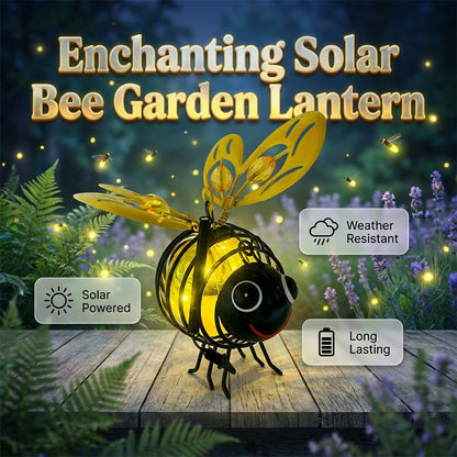 🌙🍃🪴 OFFERTA LIMITATA 50% DI SCONTO! Luce Solare a Forma di Ape – Bagliore Ambrato Caldo, Senza Sfarfallio, Perfetta per Feste in Giardino, Campeggio o Camerette – Porta Gioia Giorno e Notte 🌞🌜