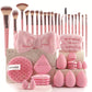💄✨ Kit Completo Pennelli & Spugne Trucco – Set 40/51 Pezzi, Spugna Gonfiabile ad Acqua, Doppio Uso Polvere & Liquido – 5 Varianti di Colore 🌸