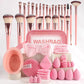 💄✨ Kit Completo Pennelli & Spugne Trucco – Set 40/51 Pezzi, Spugna Gonfiabile ad Acqua, Doppio Uso Polvere & Liquido – 5 Varianti di Colore 🌸