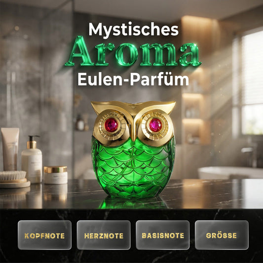 🦉 Eau de Parfum Mystical – Flacone a Forma di Gufo 🌙💎 - 100ml | Note di Rosa, Vaniglia & Muschio | Lunga Durata | Vetro Premium | 2 Colori | 50% DI SCONTO