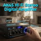 🎤🔊 Amplificatore Stereo Mini per Karaoke – Bluetooth | USB | SD | Radio FM | 2 Ingressi Microfono | EQ Bassi & Alti | Display LED & Telecomando | 12-240V, Spina EU/US | Ideale per Casa, Feste & Presentazioni 🎶✨