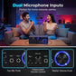 🎤🔊 Amplificatore Stereo Mini per Karaoke – Bluetooth | USB | SD | Radio FM | 2 Ingressi Microfono | EQ Bassi & Alti | Display LED & Telecomando | 12-240V, Spina EU/US | Ideale per Casa, Feste & Presentazioni 🎶✨