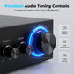 🎤🔊 Amplificatore Stereo Mini per Karaoke – Bluetooth | USB | SD | Radio FM | 2 Ingressi Microfono | EQ Bassi & Alti | Display LED & Telecomando | 12-240V, Spina EU/US | Ideale per Casa, Feste & Presentazioni 🎶✨