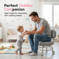 ✨ Sgabello Girevole con Schienale e Rotelle 🐾💺 - Imbottito Soffice | Silenzioso | Ideale per Casa, Ufficio & Bambini | 50% DI SCONTO