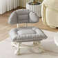 ✨ Sgabello Girevole con Schienale e Rotelle 🐾💺 - Imbottito Soffice | Silenzioso | Ideale per Casa, Ufficio & Bambini | 50% DI SCONTO