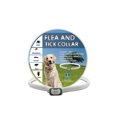 🎉 OFFERTA LAMPO 50% DI SCONTO 🐶🐱 – Collare antipulci e zecche a base vegetale 🌿 Protezione fino a 8 mesi, oli a rilascio lento, resistente all'acqua 💦 Respinge zanzare e larve, comodo e sicuro da indossare tutti i giorni 🐕