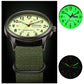⌚ Orologio al Quarzo da Uomo con Quadrante Luminoso | Glow al Buio e Leggibile al Sole 🌟 | Resistente all'Acqua 30 m 💧 | Cinturino in Nylon o Silicone 🎨 | 42 mm, Stile Classico 👔