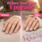 💅✨ Unghie Finte Press-On Color Pop 🌈🌸 - French Tip Colorati | Applicazione in Minuti | Set da 144/288 Pezzi | Stile Salone a Casa