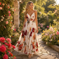🌺 NUOVO ARRIVO 👗 Vestito Maxi Floreale da Donna – Spalline Sottili Regolabili, Silhouette Fluente & Eleganza Estiva ✨