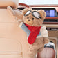 ❄️Offerta Estiva 50% Sconto!🧸Portafazzoletti Orso di Peluche per Auto – Simpatico Dispenser Appeso per Poggiatesta, Sedile & Interni