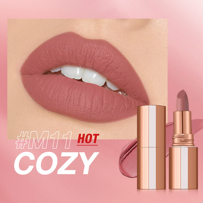 💄 Rossetto Matte a Lunga Tenuta 24H 💋 | Formula No-Transfer e Anti-Sbavature ✨ | Con Olio di Jojoba Idratante Non Secca 🌿 | Colore Intenso Vellutato ad Alta Pigmentazione