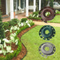 🌿🏡 Bordura da Giardino in Rotolo da 10 m con 30 Picchetti - Installazione senza Scavo | Resistente alle Intemperie | Adatta a Prati, Cortili & Aiuole | Larghezze 5/10 cm | Verde, Grigio & Marrone ✨