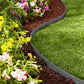 🌿🏡 Bordura da Giardino in Rotolo da 10 m con 30 Picchetti - Installazione senza Scavo | Resistente alle Intemperie | Adatta a Prati, Cortili & Aiuole | Larghezze 5/10 cm | Verde, Grigio & Marrone ✨