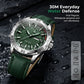 ⌚ Orologio Sportivo al Quarzo da Uomo | Quadrante Verde 3D con Effetto Luminoso 🌙 | Resistente all'Acqua 30 m 💧 | Vetro Antigraffi e Cassa in Acciaio 🛡️ | 6 Colori, Modello M895 🎨