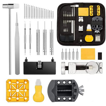 ⌚ Kit Professionale per Riparazione Orologi – Ripara, Regola & Sostituisci Cinturini e Batterie a Casa | 72/147 Pezzi | Utensili di Precisione | Custodia Inclusa 🔧✨