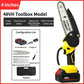 🌳⚔️ Mini Motosega Elettrica Portatile a Batteria 48V – Barra 4 Pollici, Lega + ABS, Impugnatura Ergonomica Monomanuale, Protezione Anti-Schizzi – 5 o 10 Sezioni, 2 Versioni ✨🔧