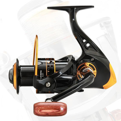🎣 Mulinello da Pesca CNC con Bobina in Lega & Ingranaggio in Ottone 💪✨ - Lancio Ultra-Fluido | Braccio Intercambiabile | Corpo in Nylon | Taglie 1000-7000 | 50% DI SCONTO