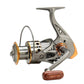 🎣 Mulinello da Pesca CNC con Bobina in Lega & Ingranaggio in Ottone 💪✨ - Lancio Ultra-Fluido | Braccio Intercambiabile | Corpo in Nylon | Taglie 1000-7000 | 50% DI SCONTO
