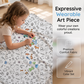 🎨 Kit Coperta da Colorare Fai da Te | Tessuto Morbido e Delicato sulla Pelle 🤗 | Pennarelli Lavabili, Si Ridisegna all'Infinito 🖍️ | Creatività e Relax per Tutta la Famiglia 🧡 | 2 Misure: 70×100 e 100×140 cm 📏