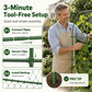 🌱 Supporto ad Arco Modulare per Piante Rampicanti – Sostiene Cetrioli, Viti & Ortaggi | Struttura in Acciaio Zincato | Resistente agli Agenti Atmosferici | 4 Misure 🥒🍅