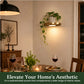 💡 Mensola Flottante LED per Piante ✨ - Illumina e Valorizza gli Spazi | Luce Calda | Design Moderno Salvaspazio | Finitura Dorata | Ricaricabile USB | Ideale per Pareti e Interni | 20 × 20 cm 🌿