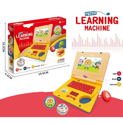 💻 50% DI SCONTO! 🧸 Laptop Giocattolo Interattivo di Simulazione – Luci, Suoni & Giochi Educativi – Stimola Creatività & Moticità nei Bambini in Modo Giocoso 🎵