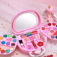 💄✨ Kit Trucco Giocattolo Bambine con Borsetta Rosa Portatile – Formula Lavabile & Sicura, Palette Multi-Strato con Specchio, Idea Regalo 🎁👧