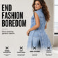 👖 Gilet Dress in Denim Senza Maniche con Spacco Alto ✨💎 - Patchwork Avant-Garde | Cotone Premium | Orlo Irregolare | 2 Colori | Taglie S-2XL | 50% DI SCONTO