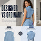 👖 Gilet Dress in Denim Senza Maniche con Spacco Alto ✨💎 - Patchwork Avant-Garde | Cotone Premium | Orlo Irregolare | 2 Colori | Taglie S-2XL | 50% DI SCONTO