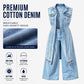 👖 Gilet Dress in Denim Senza Maniche con Spacco Alto ✨💎 - Patchwork Avant-Garde | Cotone Premium | Orlo Irregolare | 2 Colori | Taglie S-2XL | 50% DI SCONTO