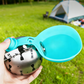 🐶Borraccia Pieghevole da Viaggio per Cani & Gatti💧 – Ciotola in Silicone Integrata, Acciaio Inox 304, Anti-Perdite, 287ml – Compatta & Portatile ✨
